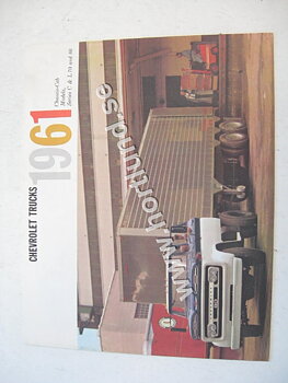 1961 Chevrolet Truck Försäljningsbroschyr
