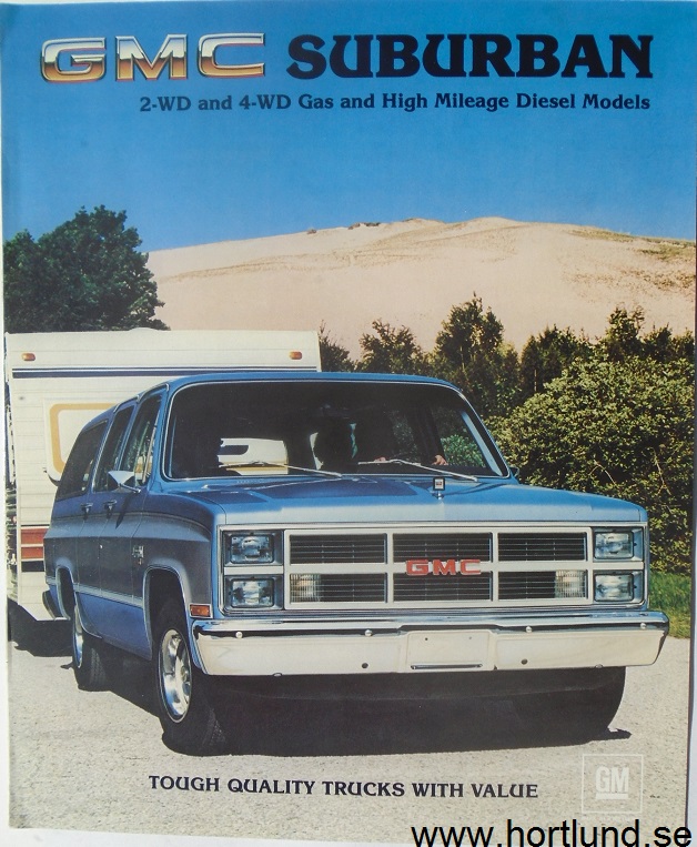 1983 GMC Suburban Broschyr