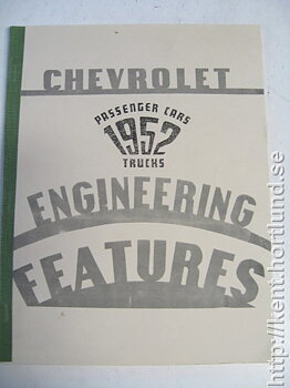 1952 Chevrolet Engineering Features