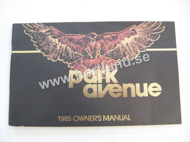 1985 Buick Park Avneue Owners Manual
