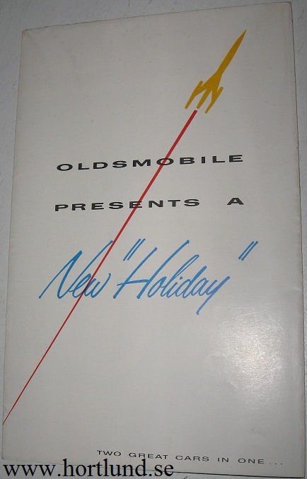 1955 Oldsmobile färgbroschyr folder