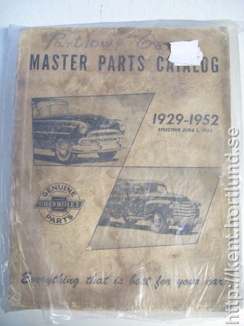 1929-1952 Chevrolet Master Parts Catalog