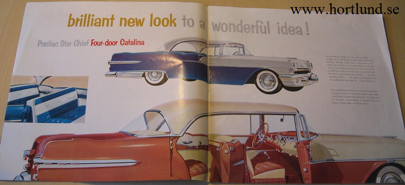 1956 Pontiac stor broschyr - 2