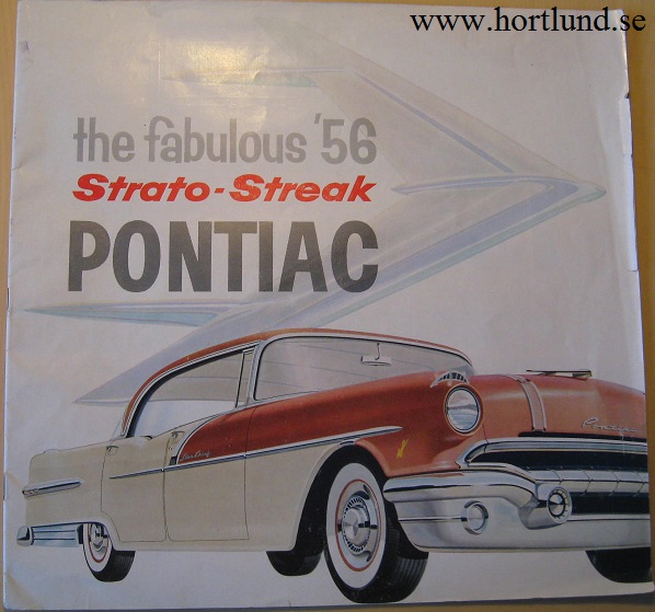 1956 Pontiac stor broschyr