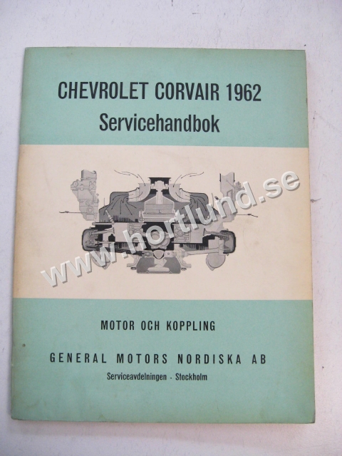 1962 Chevrolet Corvair Servicehandbok Svensk
