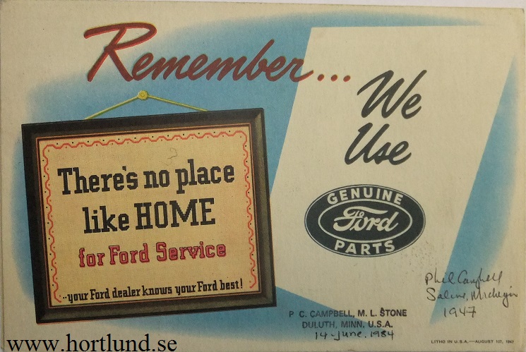 1947 Ford broschyr People are Smart!