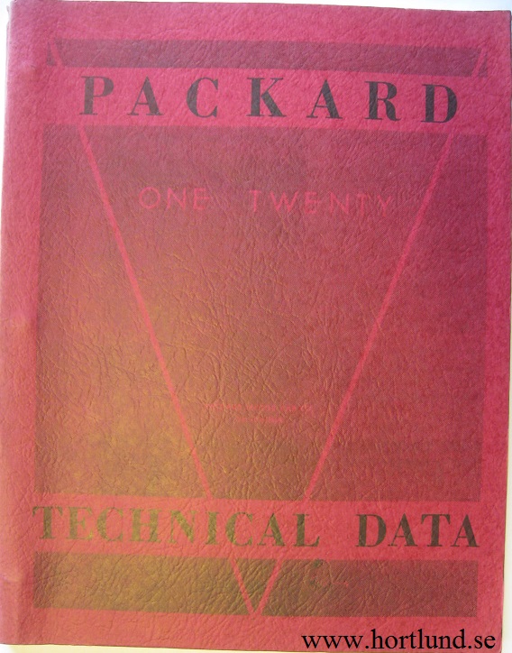 1936 Packard One Twenty B Technical Data
