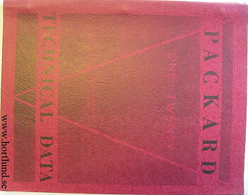 1936 Packard One Twenty B Technical Data