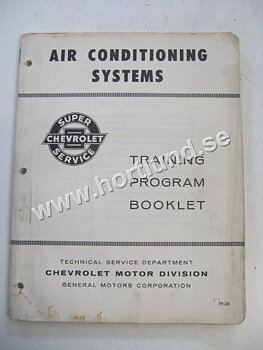 1962 Chevrolet Air Conditioning Systems Training Program Booklet