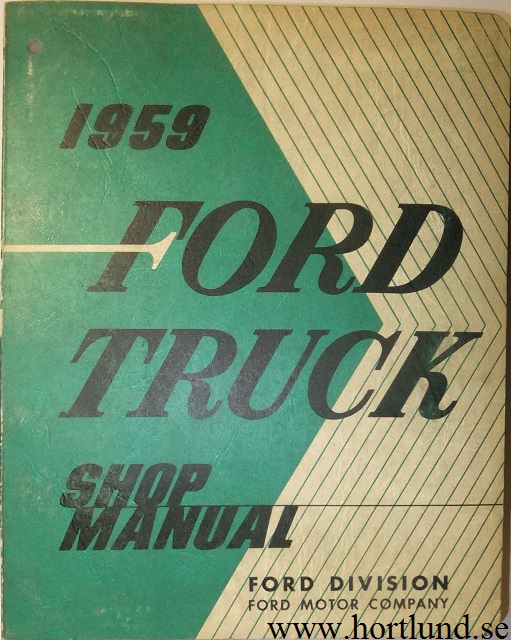 1959 Ford Truck Shop Manual