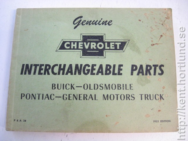 1953 Chevrolet Interchangeable parts Buick, Oldsmobile, Pontiac, General Motors Truck