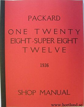 1936 Packard One Twenty, Eight, Super Eight and Twelve Shop Manual