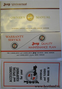 1966 Jeep CJ-5,CJ-5A, CJ-6, CJ-6A, DJ-5 and DJ-6 Owner's Manual