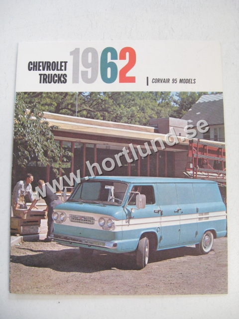 1962 Chevrolet Trucks Corvair 95 Models Försäljningsbroschyr