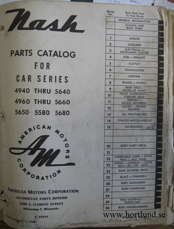 1956 Nash Parts Catalog 1949-1956 - 2