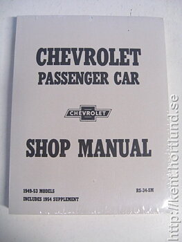 1949-1954 Chevrolet Shop Manual includes 1954 Supplement