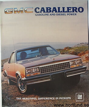 1983 GMC Caballero Broschyr