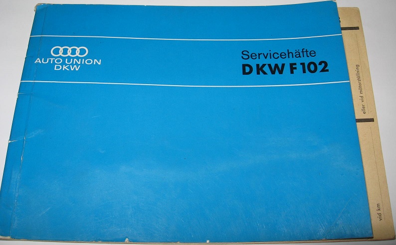 1964 DKW F 102 Servicehäfte svensk