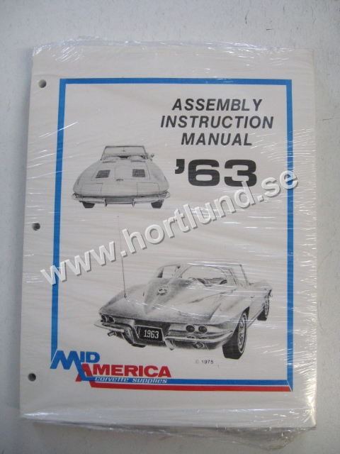 1963 Chevrolet Corvette Assembly Instruction Manual