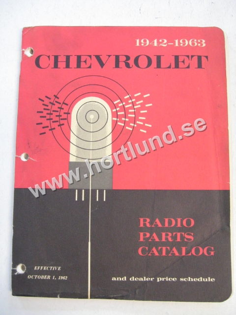1942-1963 Chevrolet Radio Parts Catalog