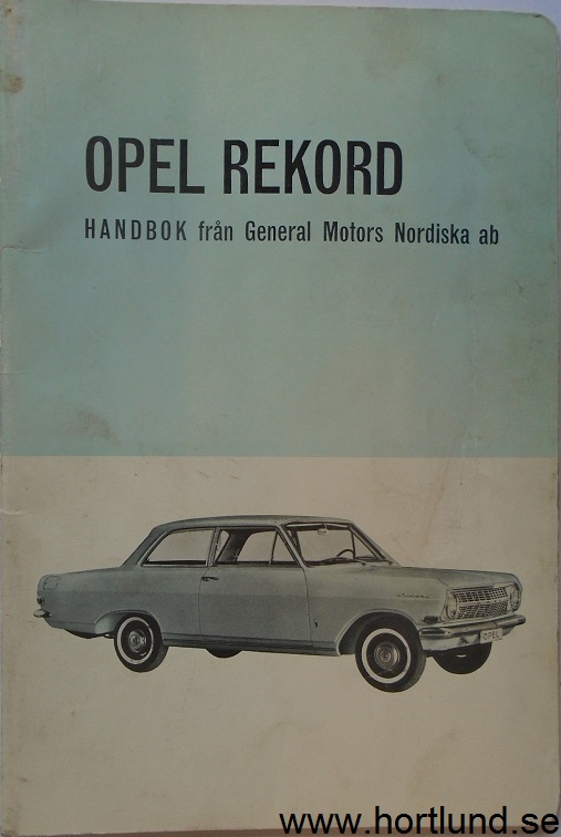 1964 Opel Rekord Handbok 1:a utg.