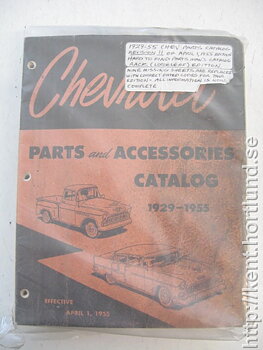 1929-1955 Chevrolet Parts and Accessories Catalog 1929-1955