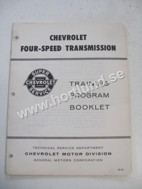1963 Chevrolet Four-Speed Transmission Training Program Booklet