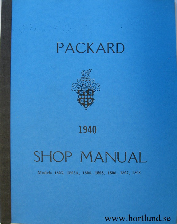 1940 Packard Shop Manual