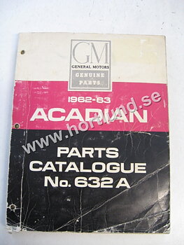 1962-1963 Chevrolet Acadian Parts Catalog No. 632A