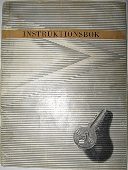1959 Citroën ID 19 Instruktionsbok