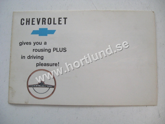 1963 Chevrolet Försäljningsfolder Power Steering