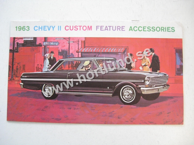 1963 Chevrolet Chevy II Accessories Försäljningsbroschyr
