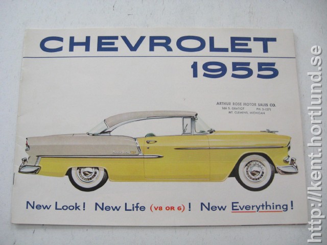 1955 Chevrolet Stor Broschyr