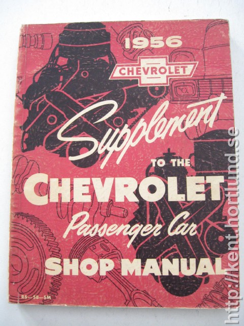 1956 Chevrolet Supplement to the Chevrolet Passanger Car Shop Manual