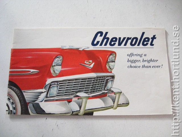 1956 Chevrolet Stor Broschyr