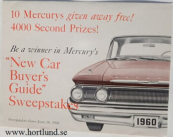 1960 Mercury Monterey 4-door Sedan broschyr