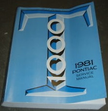 1981 Pontiac T1000 Service Manual