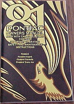 1981 Pontiac Firebird Owners Manual