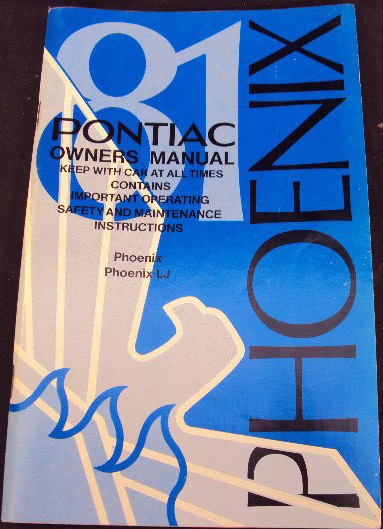 1981 Pontiac Phoenix Owner's Manual