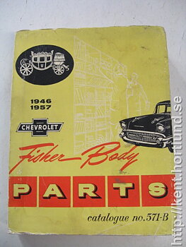 1946-1957 Chevrolet Fisher Body Parts Catalogue No.571-B