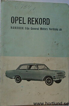 1964 Opel Rekord Handbok 2:a utg.