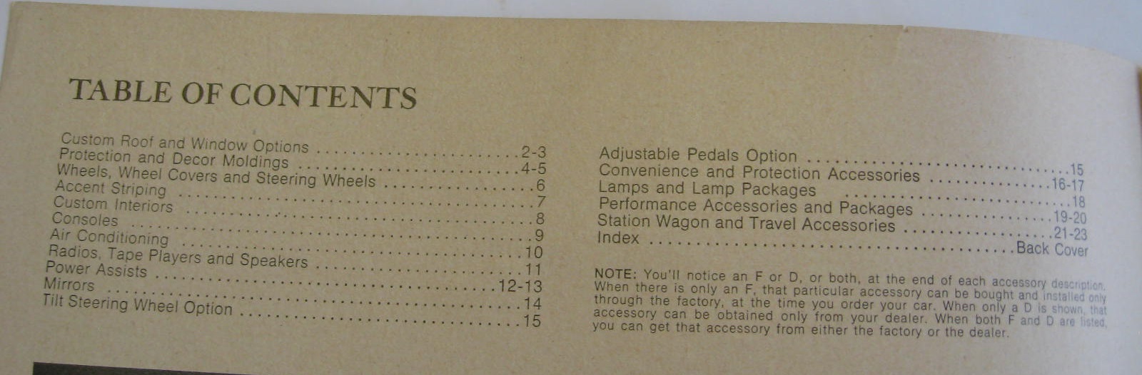1975 Pontiac Accessories stor broschyr - 2