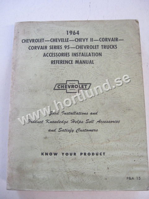 1964 Chevrolet Accessories installation Reference Manual