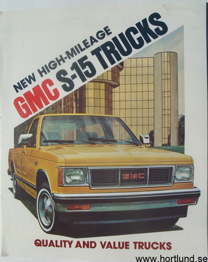 1983 GMC S-15 Trucks Broschyr