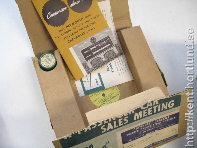 1957 Chevrolet Dealers Trained Organization Program , inludes Motion Picture Safety Film and Phonograph Records