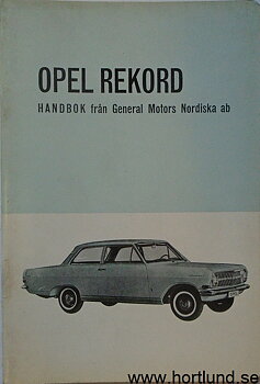 1964 Opel Rekord Handbok 3:a utg.
