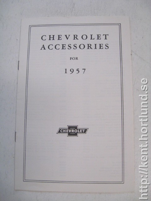 1957 Chevrolet Accessories for 1957