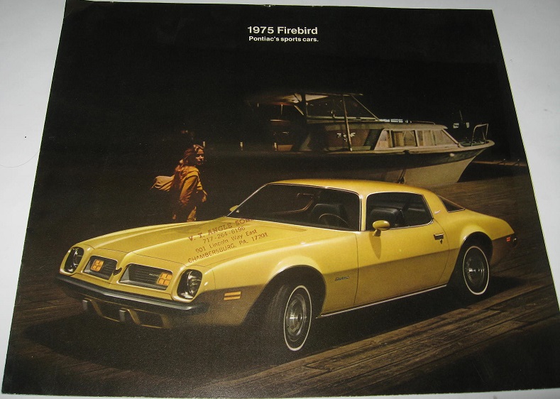 1975 Pontiac Firebird broschyr