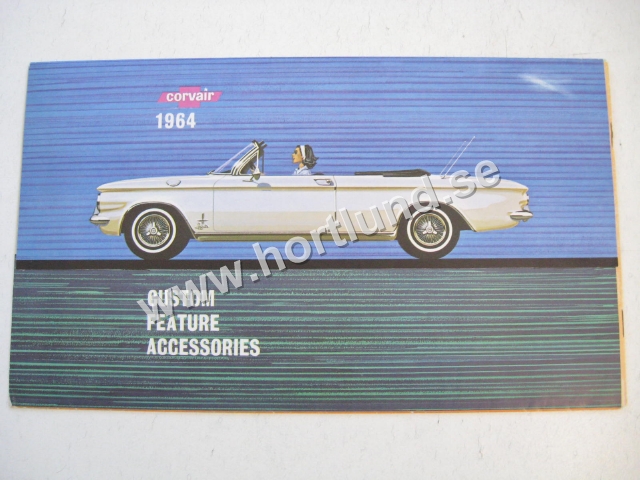 1964 Chevrolet Corvair Accessories Försäljningsfolder
