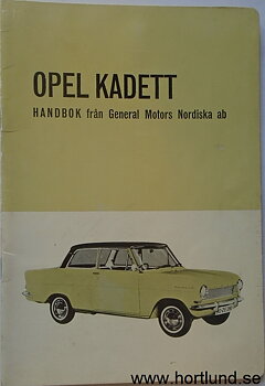1965 Opel Kadett Handbok